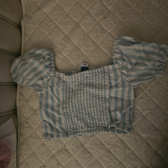 Old Navy Kids Blouses in Striped Blue, Pink, and Green - Picture 4 of 13